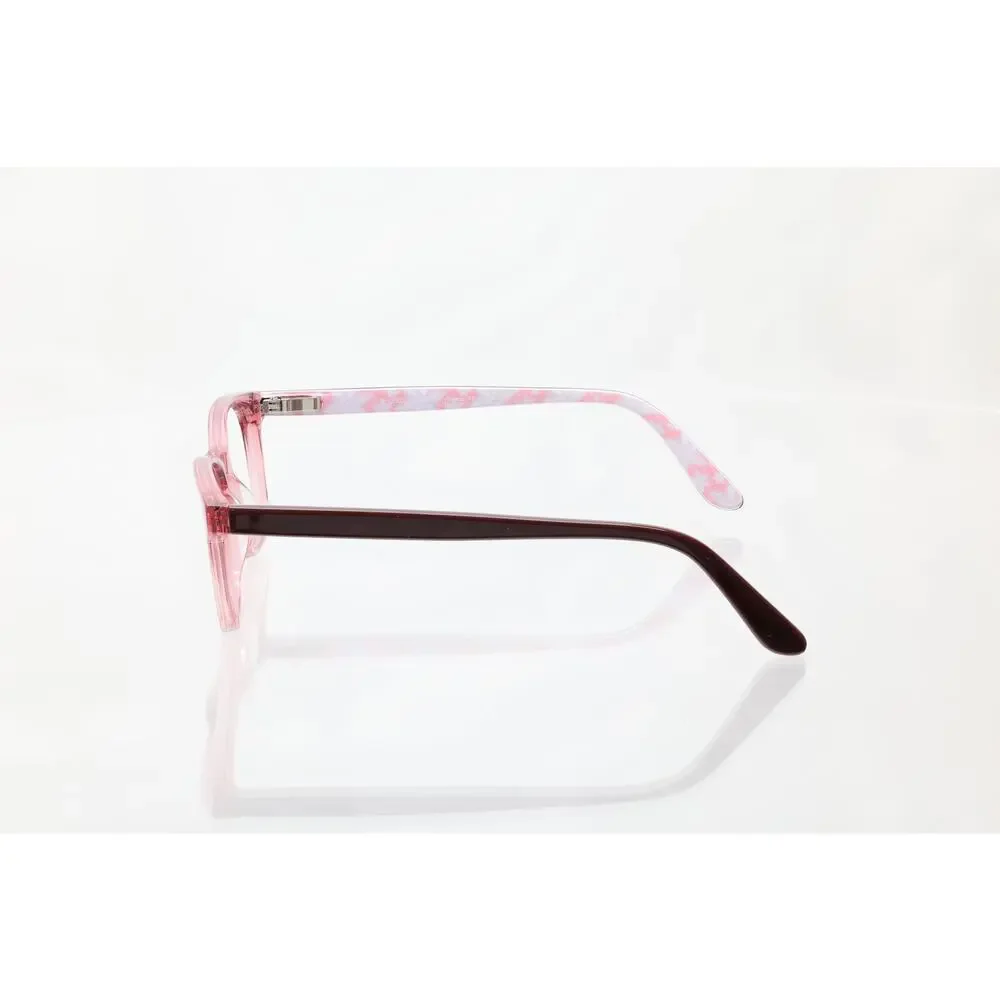 Pez Eyewear P12002 48-16-125 CRYSTAL PINK Eyeglass FRAMES ONLY - GOOD CONDITION
